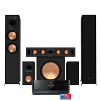 Yamaha RX-V6A & Klipsch Reference R-600F Hemmabiopaket 5.1 Svart