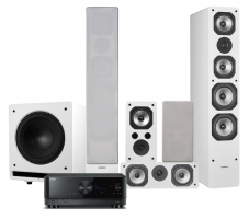 Yamaha RXV-6A & Dynavoice Challenger M-65 Högtalarpaket 5.1, vitt