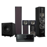 Yamaha RXV-6A & Dynavoice Definition DF-8 Högtalarpaket 5.1 med CSB-V12, svart