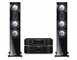 Marantz NA6006 & MM7025 med Magnat Signature S707 Svarta, stereopaket