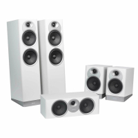 Jamo Studio-7 S7-25HCS Högtalarpaket Hemmabio 5.0, Grey Cloud White
