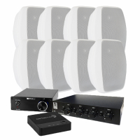 SMSL Audio SA98E & System One OD570, 4 par utomhushögtalare