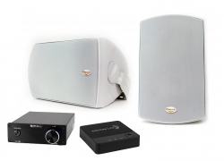 SMSL Audio SA98E med WBA31 & Klipsch AW-650, vitt par