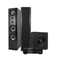 Yamaha MusicCast R-N402D & System One SF168B, stereopaket med baslåda