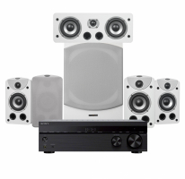 Sony STR-DH590 & Dynavoice Magic S-4 EX v3 Hemmabiopaket 5.1, vitt