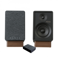 Onkyo GX-30ARC aktiva stereohögtalare, svart par med Atonemo Streamplayer