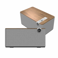 Klipsch The Three Plus aktiv hgtalare med Bluetooth & USB-C valnt, 2-PACK