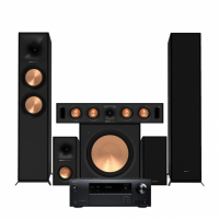 Onkyo TX-NR5100 & Klipsch Reference R-600F Hemmabiopaket 5.1 Svart