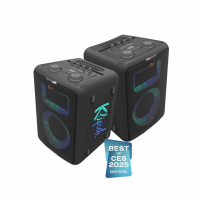 Klipsch Vegas, brbar partyhgtalare med Bluetooth & mikrofon 2-PACK