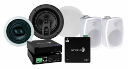 Dayton Audio WF40A med tre par högtalare