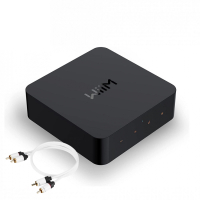 WiiM PRO nätverksstreamer med Real Cable RCA-ljudkabel 1 meter