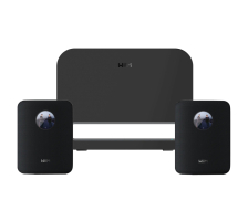 WiiM Sound streaminghögtalare svart 2-pack med WiM Sub Pro