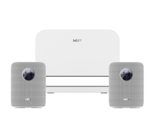WiiM Sound streaminghögtalare vitt 2-pack med WiM Sub Pro