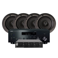 Yamaha MusicCast R-N602 & Morel XBC600 inbyggnadshögtalare, 2 par