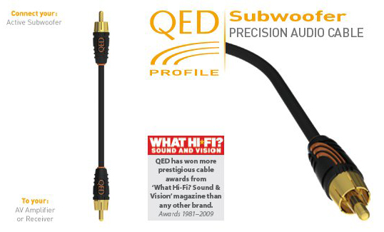 6m Profil QED Subwoofer Cable 