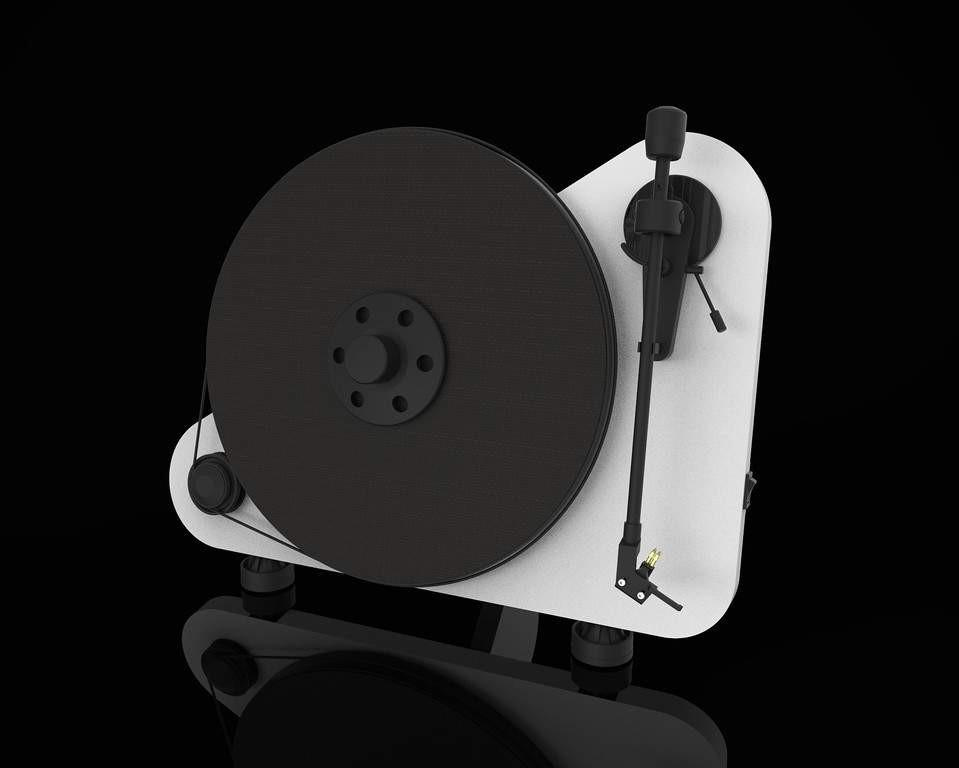 Pro-Ject VT-E BT vertikal vinylspelare med pickup & Bluetooth, vit