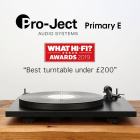 Pro-Ject Primary E Phono med Ortofon OM5e-pickup, rd Returexemplar