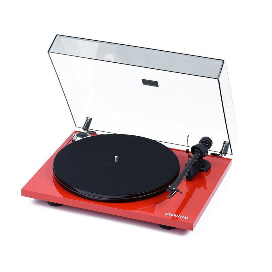 Pro-Ject Essential III skivspelare med OM10, pianoröd