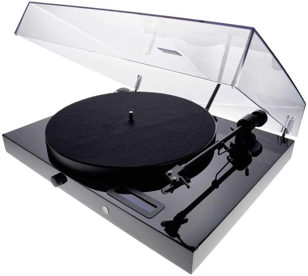 Pro-Ject Jukebox E vinylspelare med förstärkare & Bluetooth, svart Returexemplar