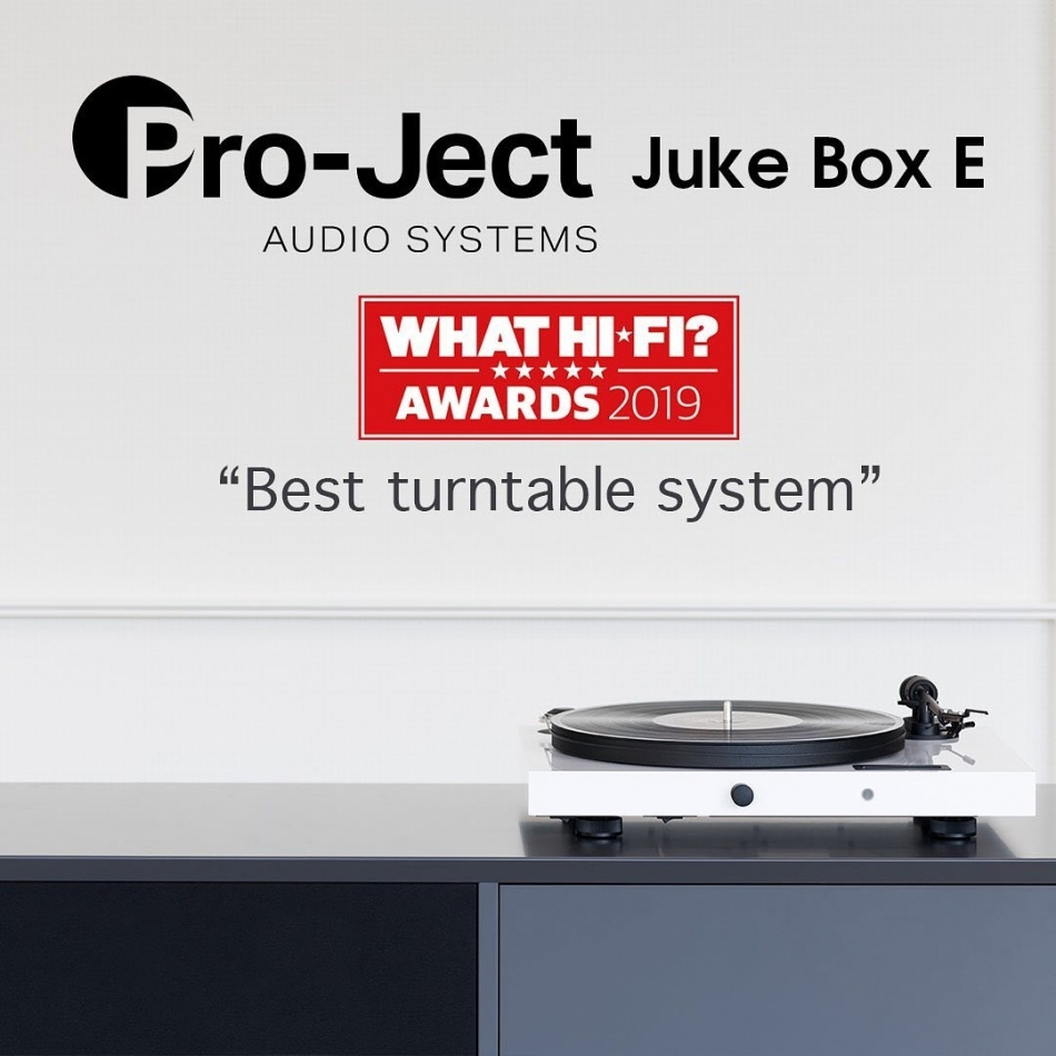 Pro-Ject Jukebox E1 vinylspelare med stereoförstärkare & Bluetooth, svart