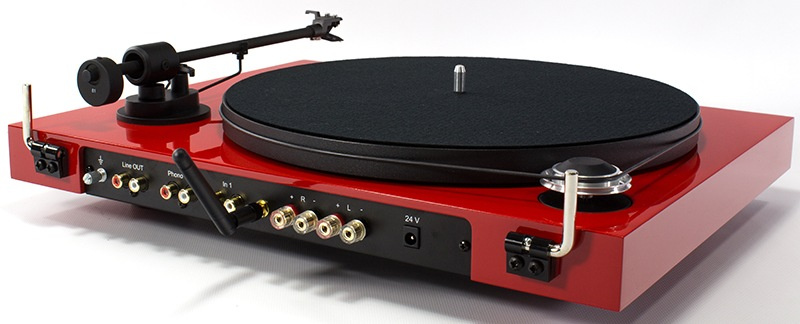 Pro-Ject Jukebox E1 vinylspelare med stereoförstärkare & Bluetooth, röd