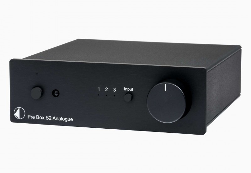 Pro-Ject Pre Box S2 Analogue kompakt stereoförsteg, svart