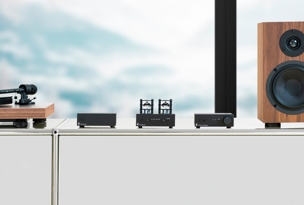 Pro-Ject Tube Box S2 rörbestyckat RIAA-steg, svart Returexemplar