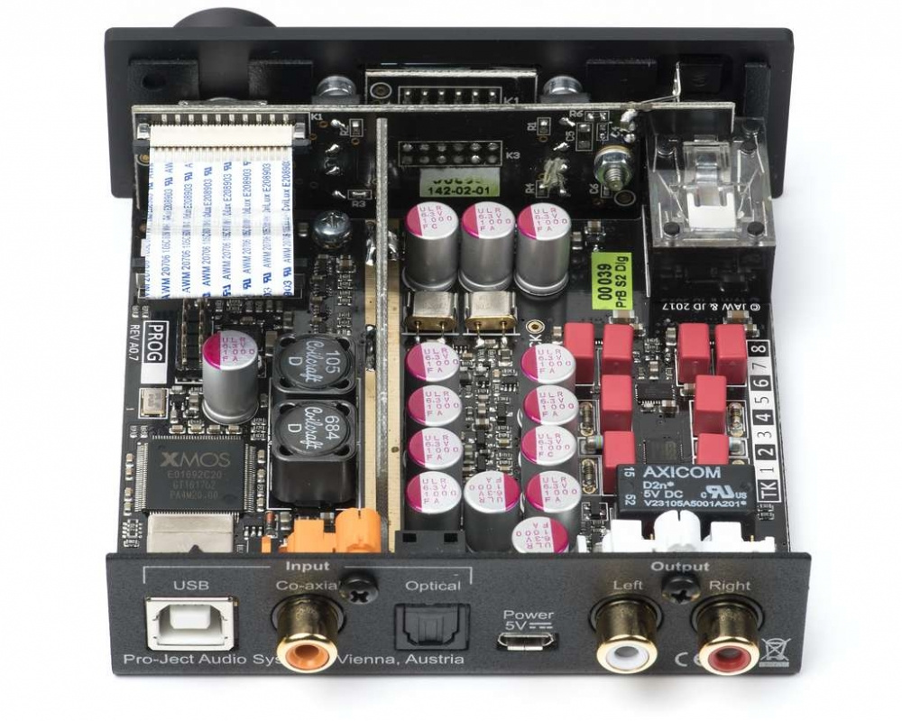 Pro-Ject Pre Box S2 Digital kompakt försteg med DAC & MQA-stöd, svart