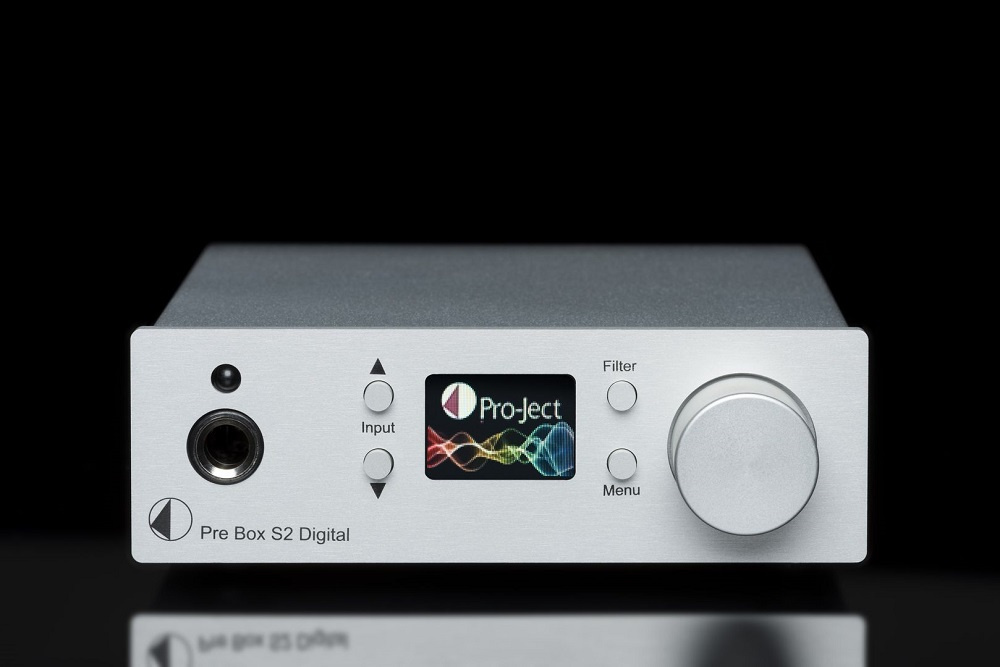 Pro-Ject Pre Box S2 Digital kompakt försteg med DAC & MQA-stöd, silver