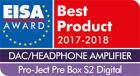 Pro-Ject Pre Box S2 Digital kompakt försteg med DAC & MQA-stöd, silver