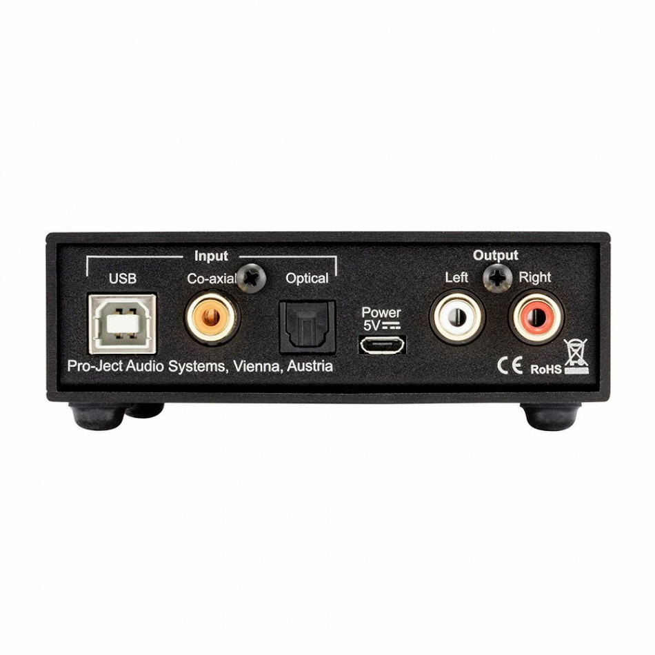 Pro-Ject Head Box S2 Digital hörlursförstärkare med DAC & förstegsutgång, svart