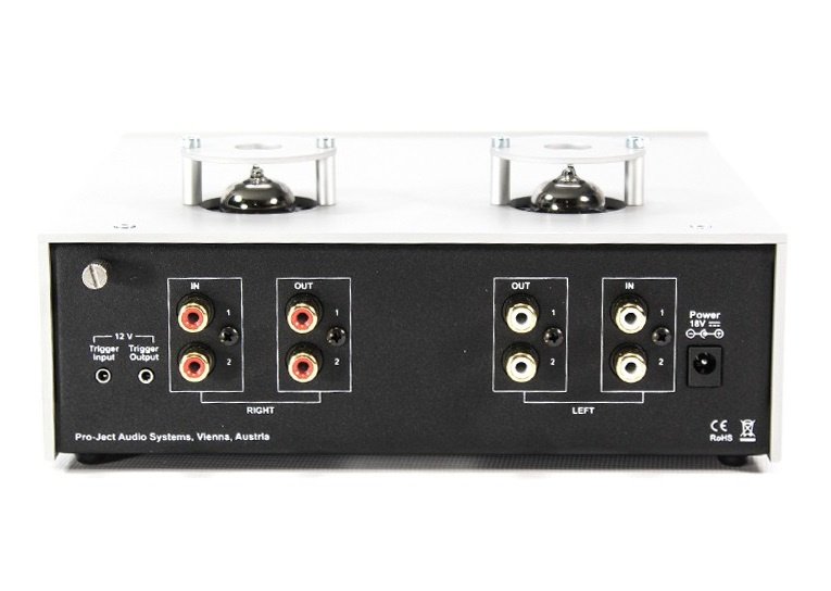 Pro-Ject Tube Box DS2 rörbestyckat RIAA-steg för vinylspelare, silver