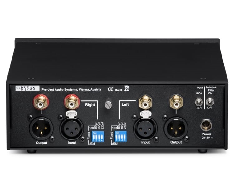 Pro-Ject Phono Box RS, RIAA-steg svart