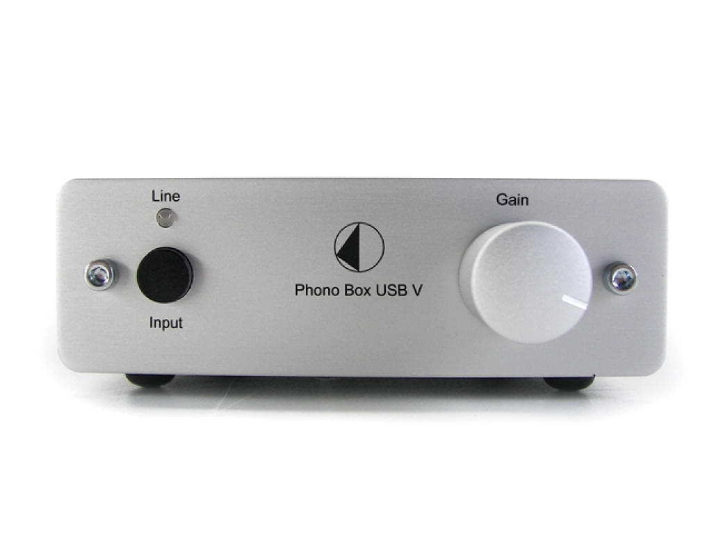 Pro-Ject Phono Box USB V, RIAA-steg med digitalisering silver