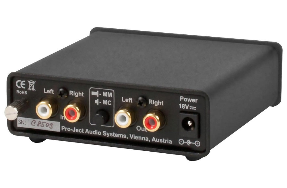 Pro-Ject Phono Box, RIAA-steg för vinylspelare svart