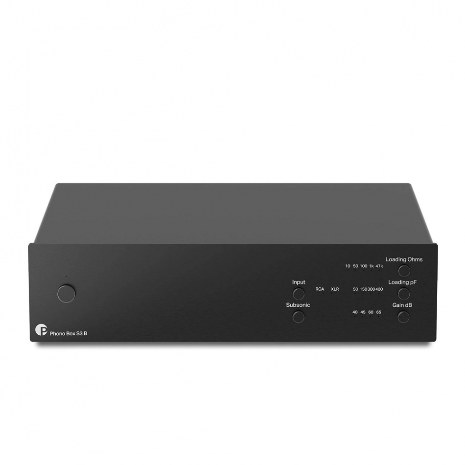 Pro-Ject Phono Box S3 B RIAA-steg med mini-XLR, svart