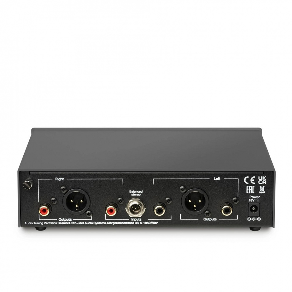 Pro-Ject Phono Box S3 B RIAA-steg med mini-XLR, svart