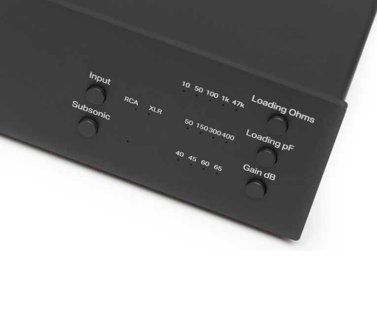 Pro-Ject Phono Box S3 B RIAA-steg med mini-XLR, svart