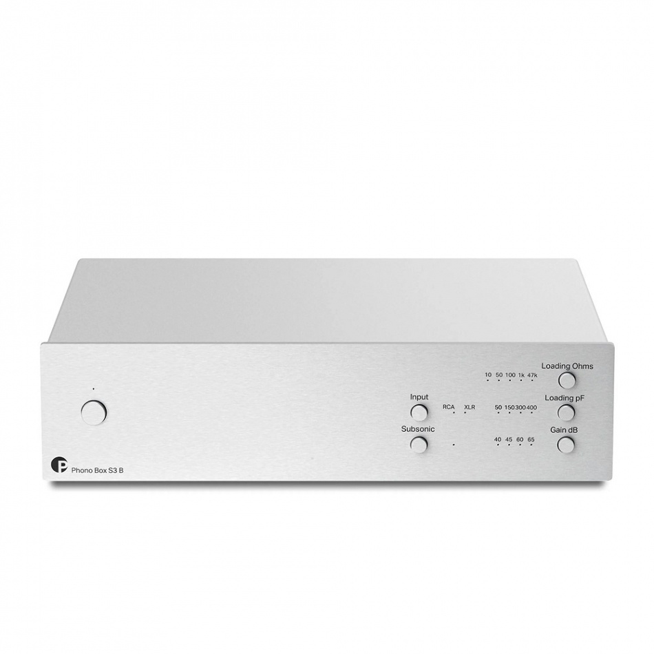 Pro-Ject Phono Box S3 B RIAA-steg med mini-XLR, silver