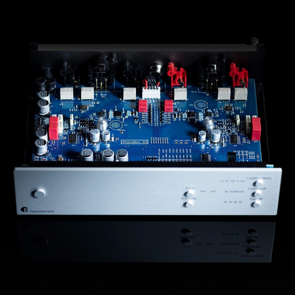 Pro-Ject Phono Box S3 B RIAA-steg med mini-XLR, silver