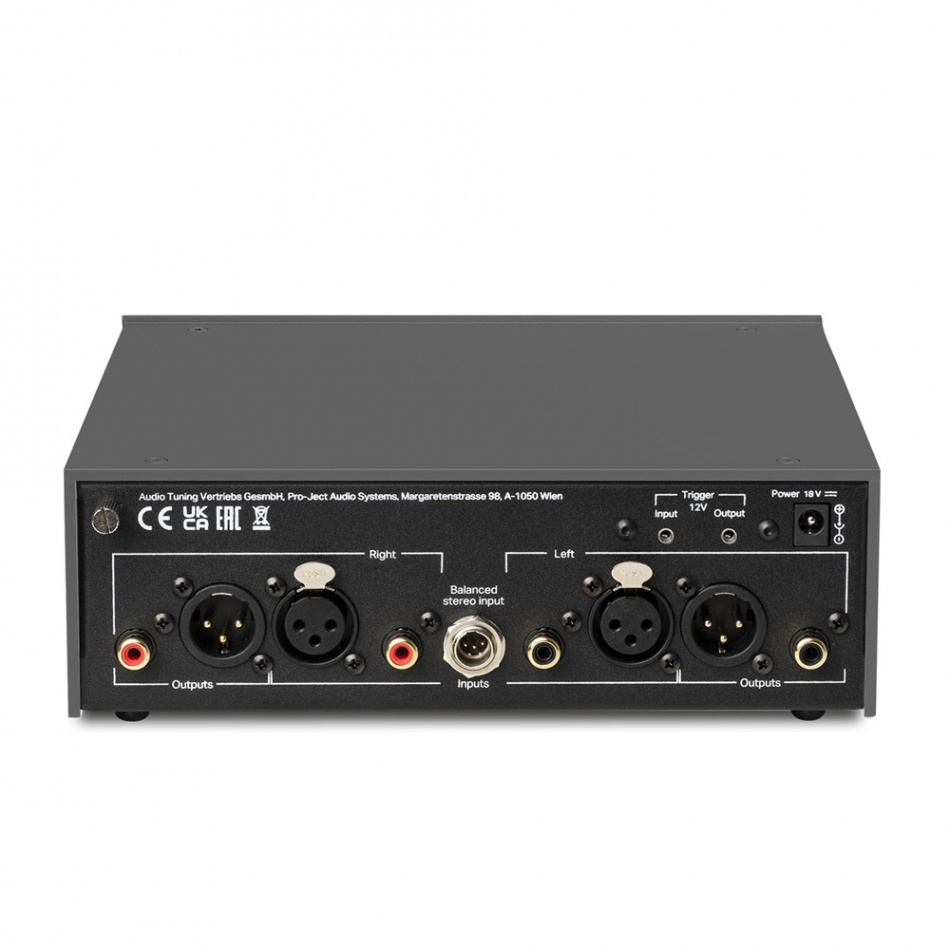 Pro-Ject Phono Box DS3 B RIAA-steg med XLR, svart