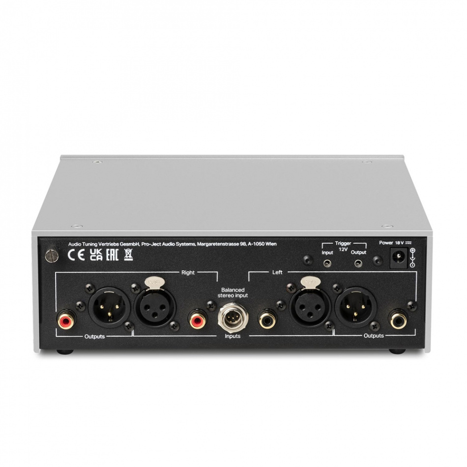 Pro-Ject Phono Box DS3 B RIAA-steg med XLR, silver