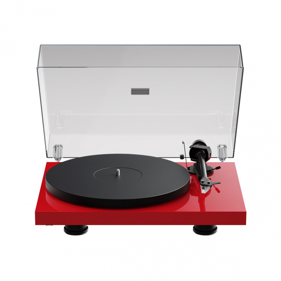 Pro-Ject Debut EVO 2 vinylspelare med Pick-It MM EVO-pickup, pianoröd