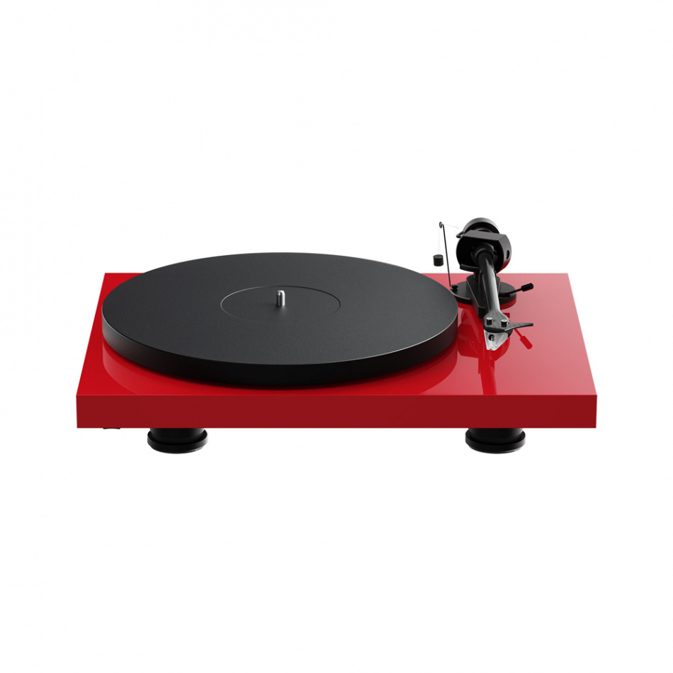 Pro-Ject Debut EVO 2 vinylspelare med Pick-It MM EVO-pickup, pianoröd