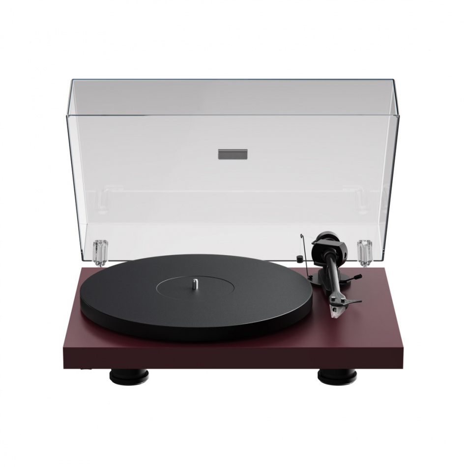 Pro-Ject Debut EVO 2 vinylspelare med Pick-It MM EVO-pickup, mattvinröd