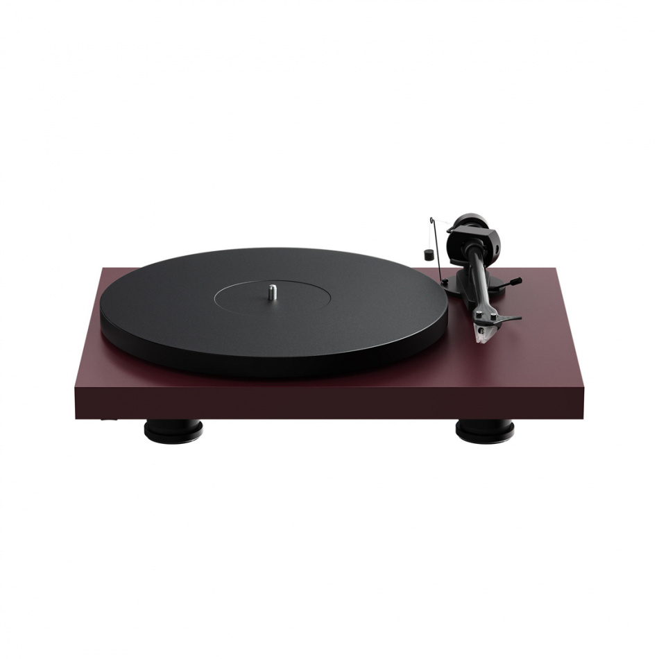 Pro-Ject Debut EVO 2 vinylspelare med Pick-It MM EVO-pickup, mattvinröd