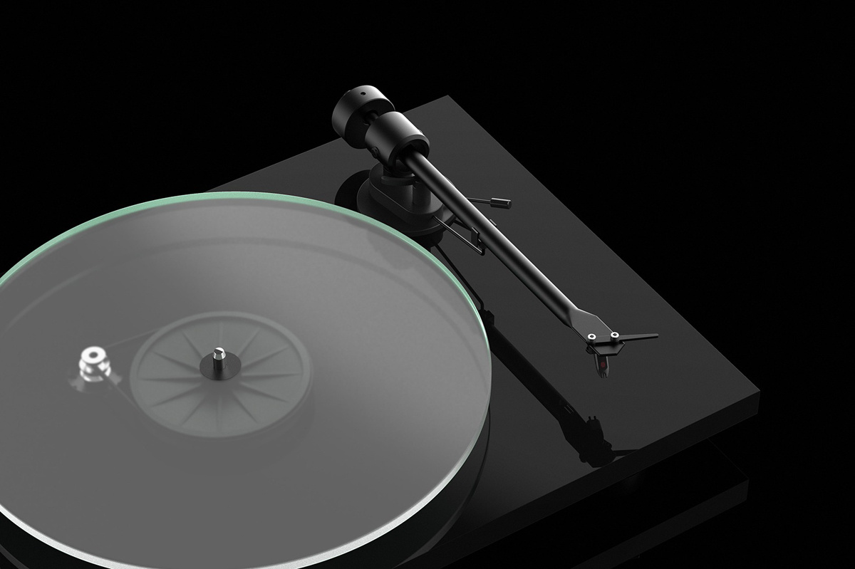 Pro-Ject T1 EVO vinylspelare, pianosvart Returexemplar