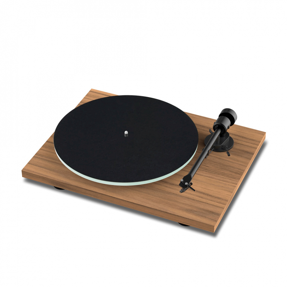 Pro-Ject T1 EVO vinylspelare med Ortofon OM10-pickup, valnöt