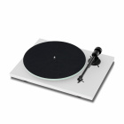 Pro-Ject T1 EVO vinylspelare med Ortofon OM10-pickup, mattvit Pro-Ject T1 EVO vinylspelare med Ortofon OM10-pickup, mattvit