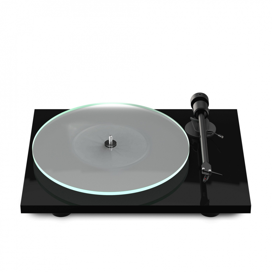Pro-Ject T1 EVO Phono vinylspelare med Ortofon OM10-pickup, pianosvart
